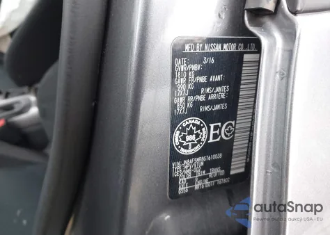 2016 Nissan Juke Nismo/S/Sl/Sv z USA, uszkodzony, nr VIN JN8AF5MR8GT610038